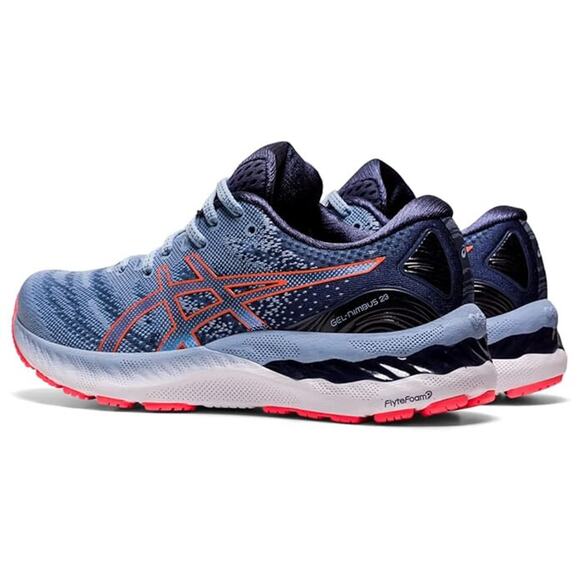 ASICS Women's Gel-Nimbus 23 Running Shoes Mist/Blazing Coral, Size 6 B - Picture 5 of 10